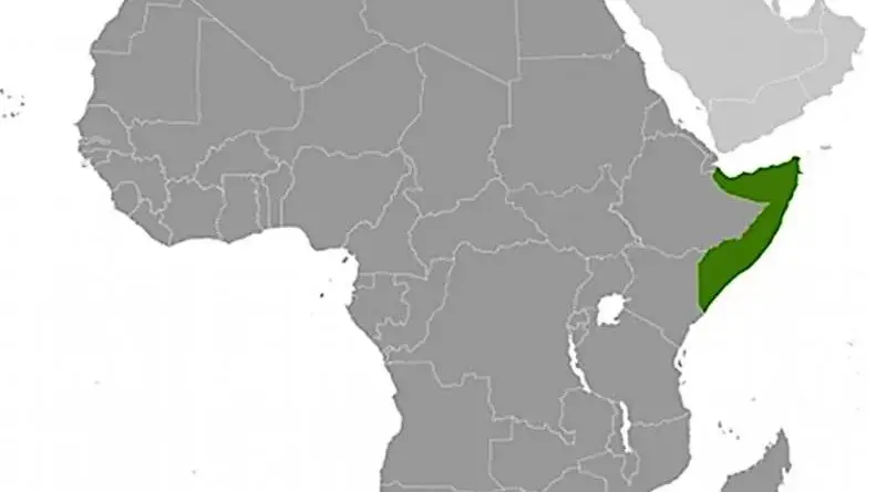 Location of Somalia. Source: CIA World Factbook