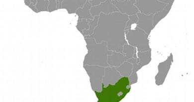 Location of South Africa. Source: CIA World Factbook.