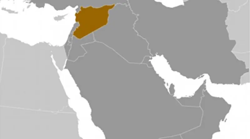 Location of Syria. Source: CIA World Factbook.
