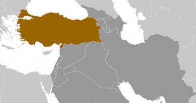 Location of Turkey. Source: CIA World Factbook.