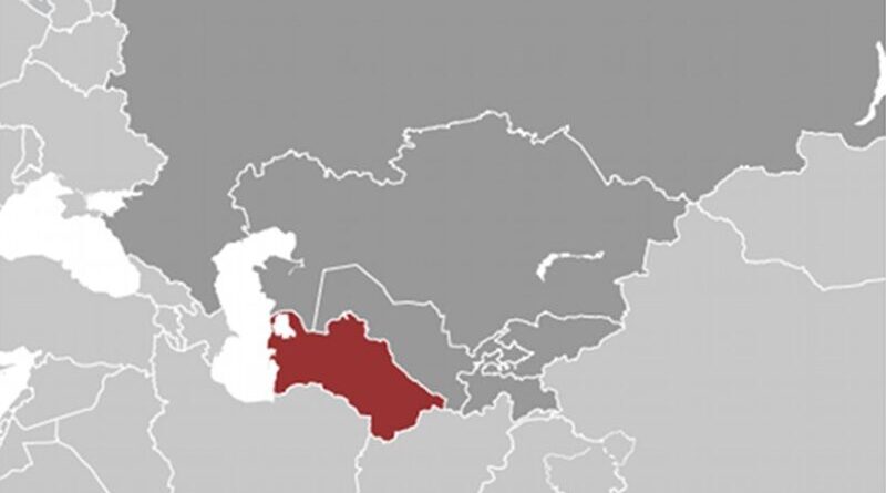 Location of Turkmenistan. Source: CIA World Factbook.