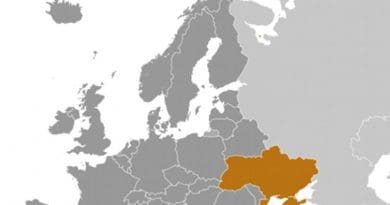 Location of Ukraine. Source: CIA World Factbook.
