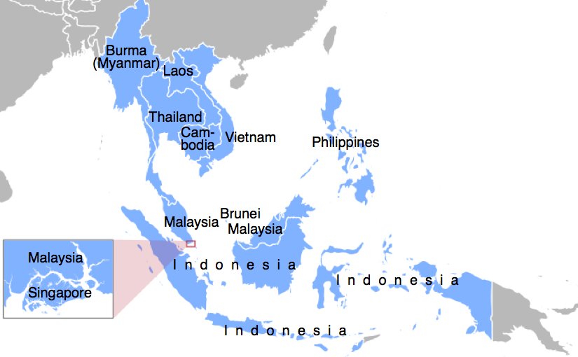 Member states of ASEAN. Source: Wikipedia Commons.