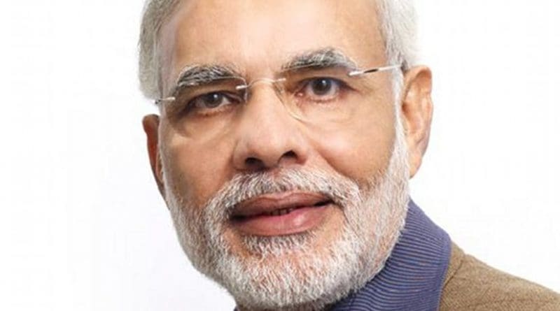 India's Narendra Damodardas Modi. Photo from Narendra Modi's social networks, Wikipedia Commons.