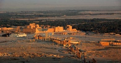 Palmyra, Syria. Photo by James Gordon, Wikipedia Commons.