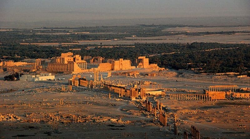 Palmyra, Syria. Photo by James Gordon, Wikipedia Commons.