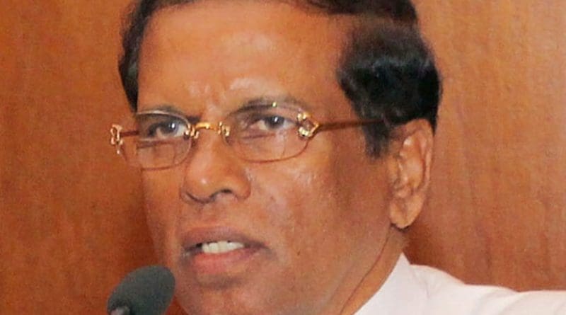 Sri Lanka's Maithripala Sirisena. Source: Sri Lanka government.