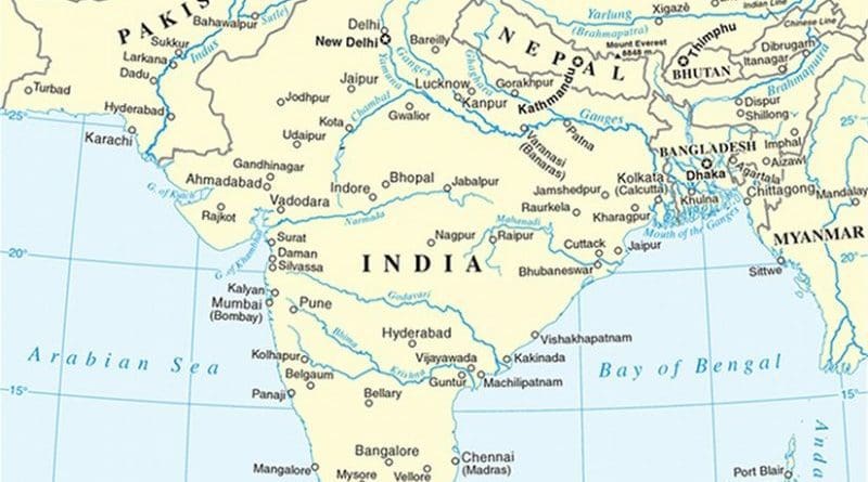 South Asia. Source: United Nations, Wikipedia Commons. map location