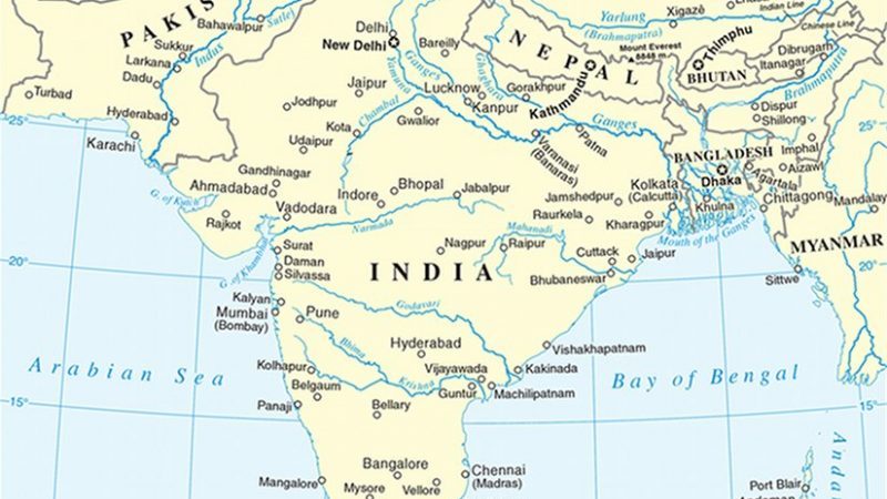 South Asia. Source: United Nations, Wikipedia Commons. map location