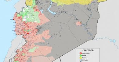 Syrian civil war. Source: Wikimedia Commons.