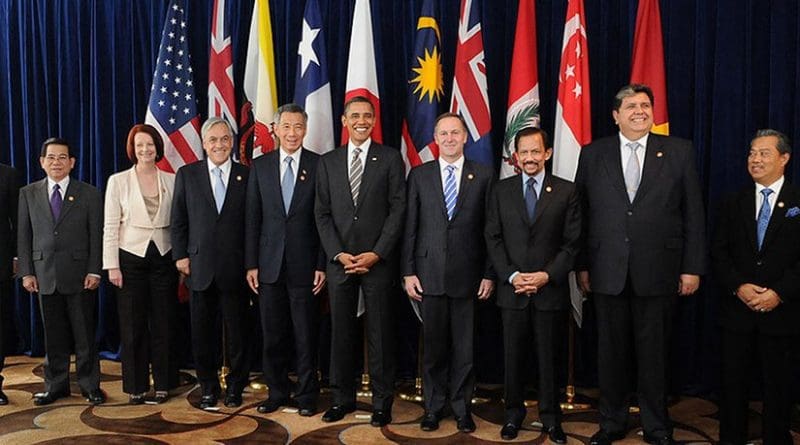 Leaders of TPP member states and prospective member states at a TPP summit in 2010. Photo Credit: Gobierno de Chile.