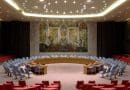 United Nations Security Council Chamber in New York City. Photo by Neptuul, Wikipedia Commons.