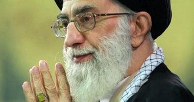 Iran's Grand Ayatollah Seyyed Ali Khamenei. Photo by Seyedkhan, Wikipedia Commons.