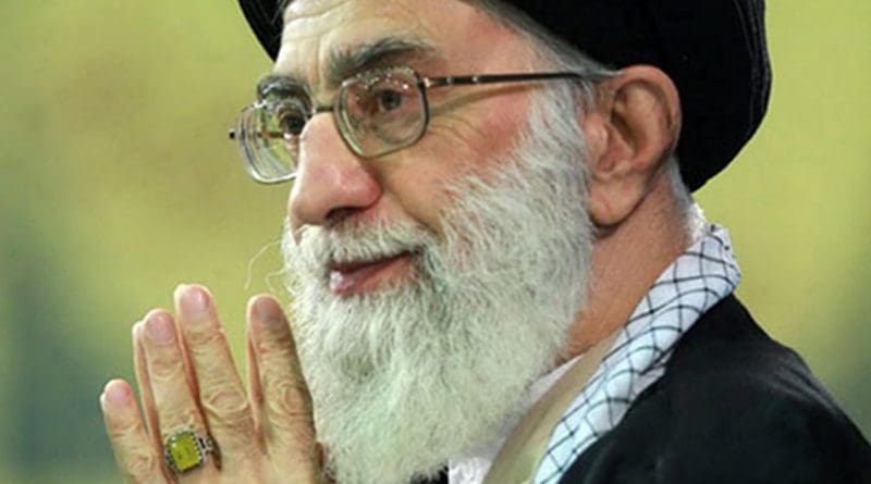 Iran's Grand Ayatollah Seyyed Ali Khamenei. Photo by Seyedkhan, Wikipedia Commons.