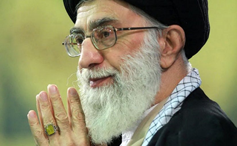 Iran's Grand Ayatollah Seyyed Ali Khamenei. Photo by Seyedkhan, Wikipedia Commons.