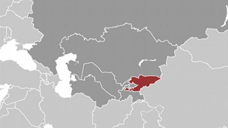 Location of Kyrgyzstan. Source: CIA World Factbook.