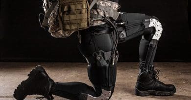 Robotic exoskeletons for warfighters help reduce injuries and fatigue and improve Soldiers’ abilities to perform missions efficiently (DARPA/Boston Dynamics)