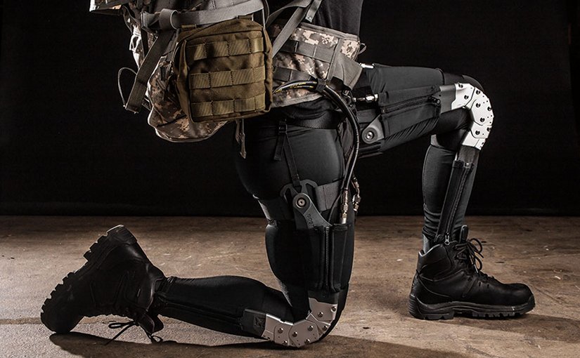 Robotic exoskeletons for warfighters help reduce injuries and fatigue and improve Soldiers’ abilities to perform missions efficiently (DARPA/Boston Dynamics)