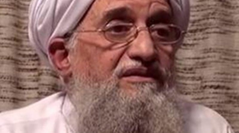 Ayman al-Zawahiri, leader of al-Qaeda. Credit: Screenshot taken from video, Wikipedia Commons.