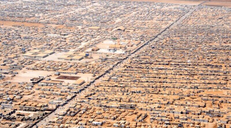 Zaatari camp for Syrian refugees in Jordan. Photo Credit. U.S. Department of State, Wikipedia Commons.