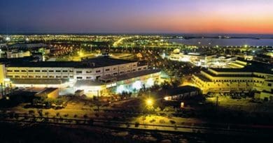 Iran's Chabahar Port at night. Photo Credit: Ksardar1359, Wikipedia Commons.