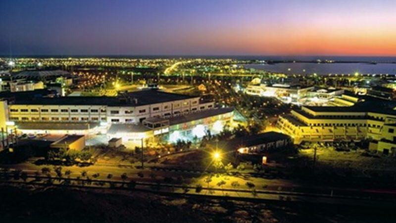 Iran's Chabahar Port at night. Photo Credit: Ksardar1359, Wikipedia Commons.