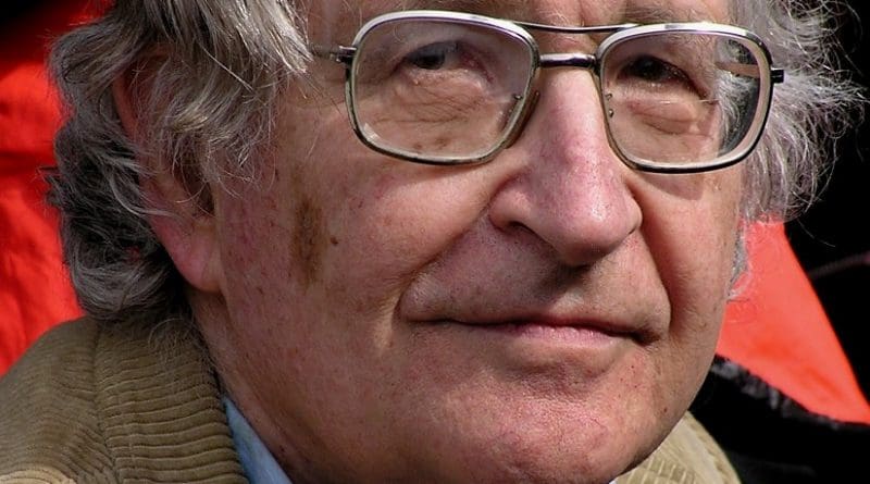 Noam Chomsky. Photo by Duncan Rawlinson, Wikipedia Commons.
