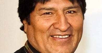 Bolivia's Evo Morales. Photo by Roberto Stuckert Filho/PR, Wikipedia Commons.
