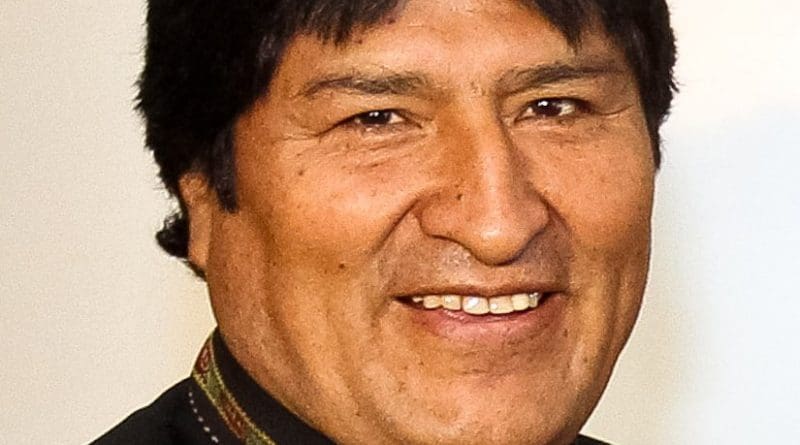 Bolivia's Evo Morales. Photo by Roberto Stuckert Filho/PR, Wikipedia Commons.