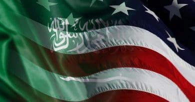 Flags of Saudi Arabia and United States