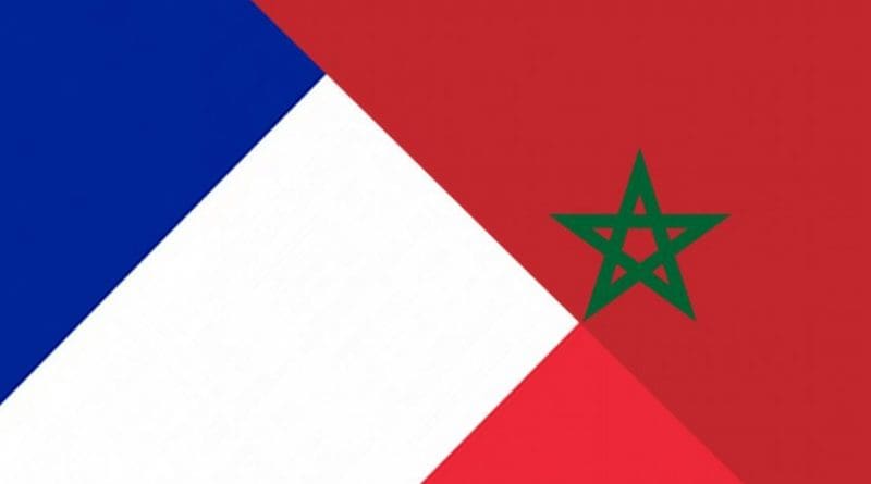 France and Morocco flags