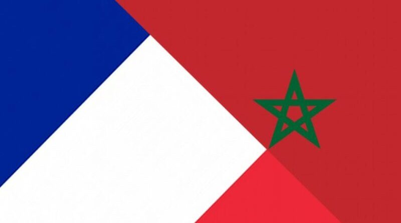 France and Morocco flags