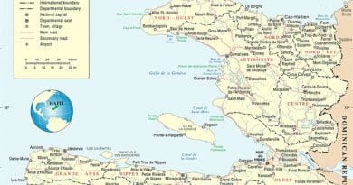 Map of Haiti. Source: United Nations.