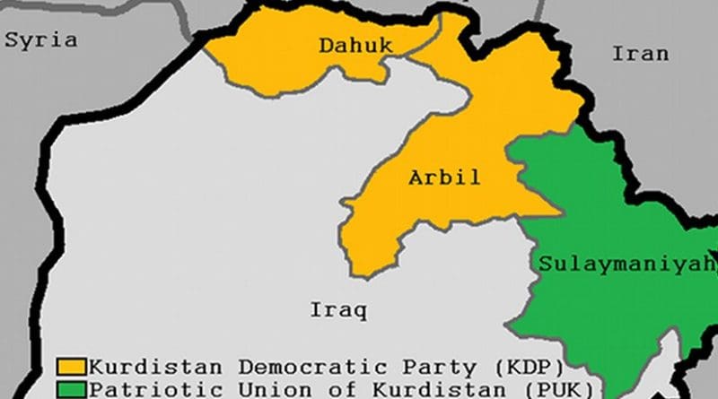 Kurdistan. Graphic by Kermanshahi, Wikipedia Commons.