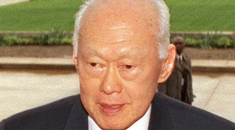Singapore's Lee Kuan Yew. Photo Credit: USGov-Military, Wikipedia Commons.
