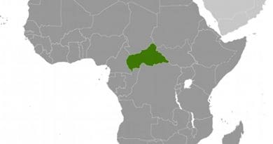 Location of Central African Republic. Source: CIA World Factbook.