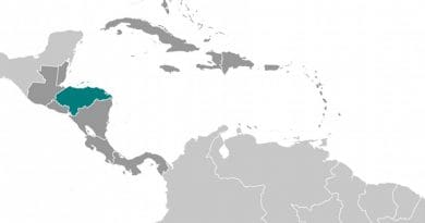 Location of Honduras. Source: CIA World Factbook.