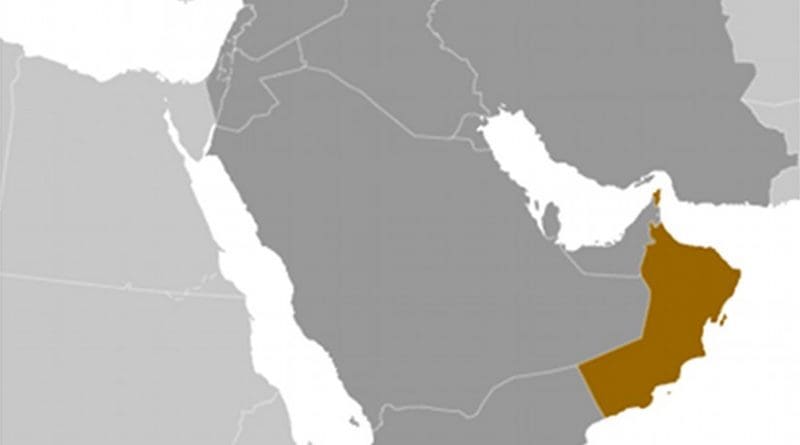 Location of Oman. Source: CIA World Factbook.