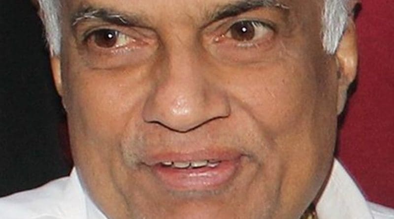 Sri Lanka's Ranil Wickremesinghe. Photo by Vikalpa, Groundviews, Wikipedia Commons.