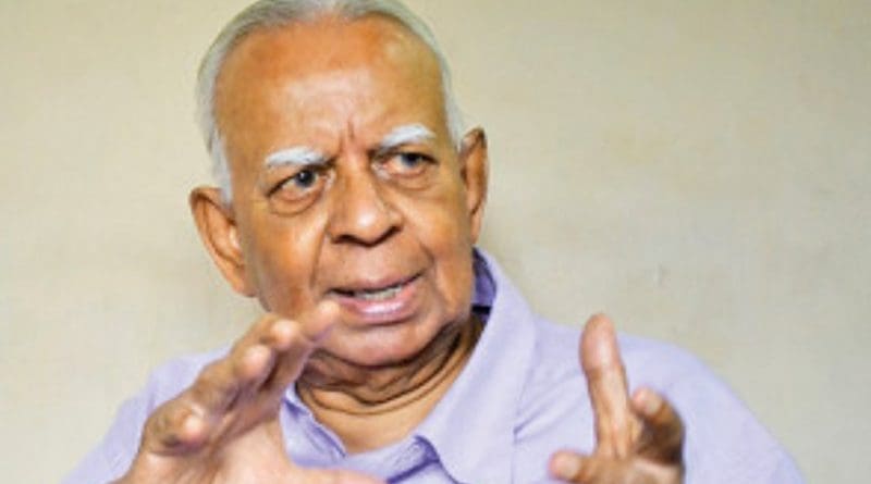 Sri Lanka's Rajavarothyam Sampanthan. Photo Credit: Sri Lanka government.