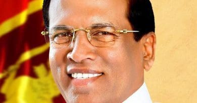 Sri Lanka's Maithripala Sirisena. Photo Credit: Sri Lanka government.