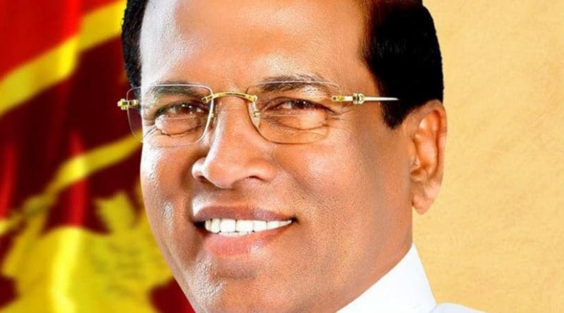 Sri Lanka's Maithripala Sirisena. Photo Credit: Sri Lanka government.