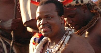 Swaziland's King Mswati III. Photo by Amada44, Wikipedia Commons.