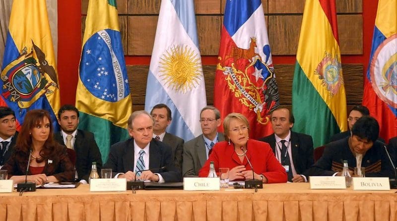 2008 UNASUR Summit. Photo Credit: Víctor Hugo Bugge, Casa Rosada's official photographer, Wikimedia Commons.