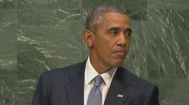 US President Barack Obama speaks at United Nations