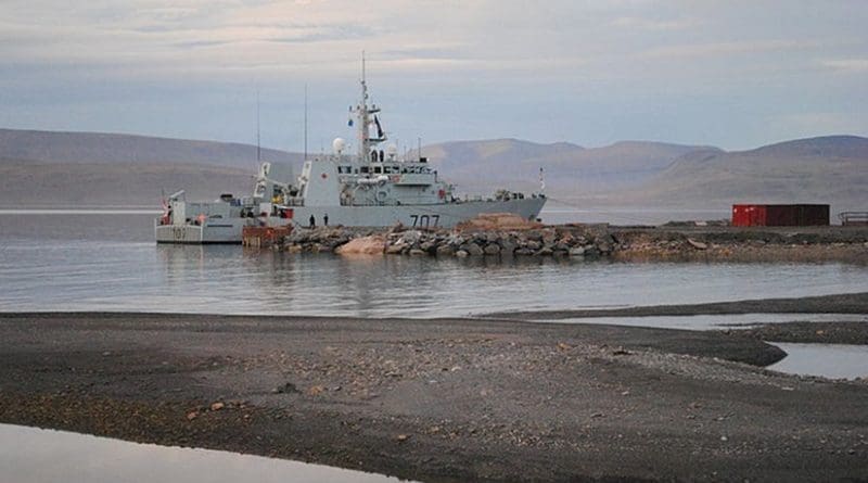 Canada's HMCS Goose Bay at Nanisivik. Photo by Goosepolish, Wikipedia Commons.