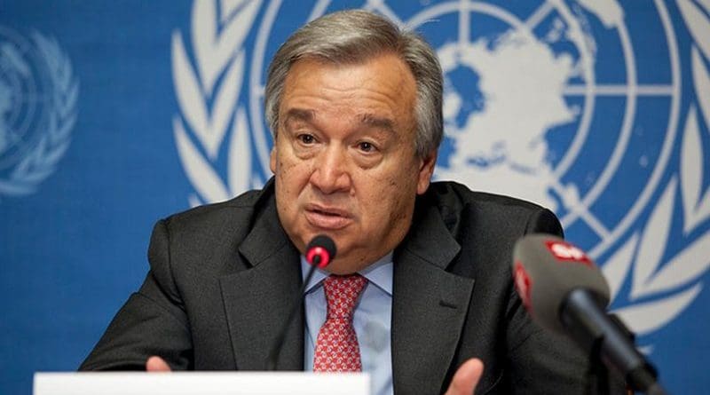 File Photo of António Guterres, Secretary-General of the United Nations. Credit: Eric Bridiers, Wikipedia Commons.