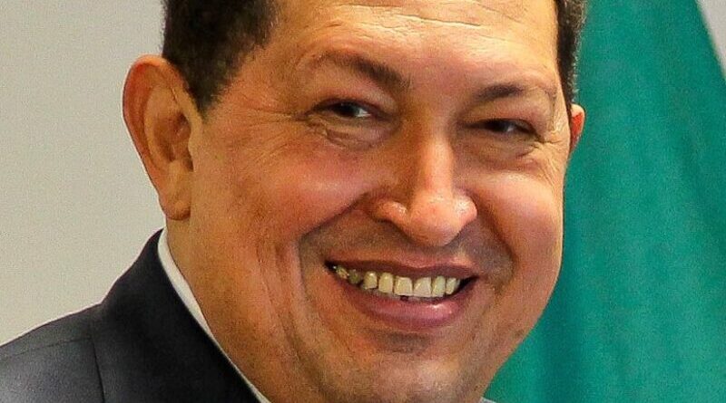 Venezuela's Hugo Chavez. Roberto Stuckert Filho/PR, Wikipedia Commons.