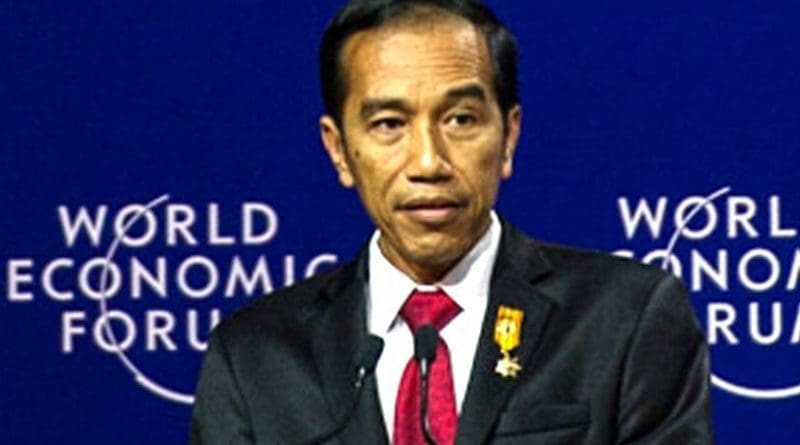 Joko Widodo in World Economic Fourm Jakarta. Photo by merdeka.com, Wikipedia Commons.