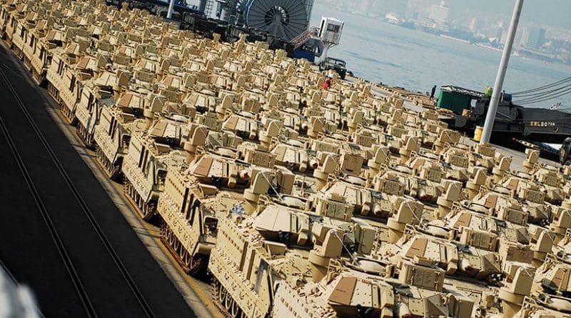 U.S. Army Prepositioned Stock IV receives upgraded Bradley Fighting Vehicles as ongoing effort to strengthen readiness across Korean Peninsula (U.S. Army/Bryan Willis)